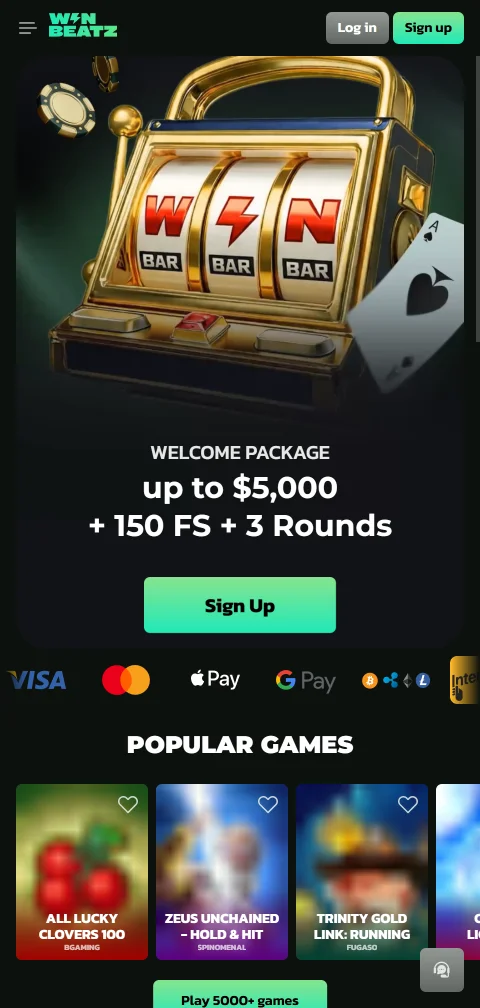 WinBeatz Casino deposit and withdrawal payment methods for Australian players