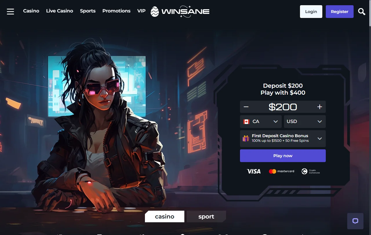Comprehensive Winsane Casino review detailing platform features, game selection, and player experience for Australia market