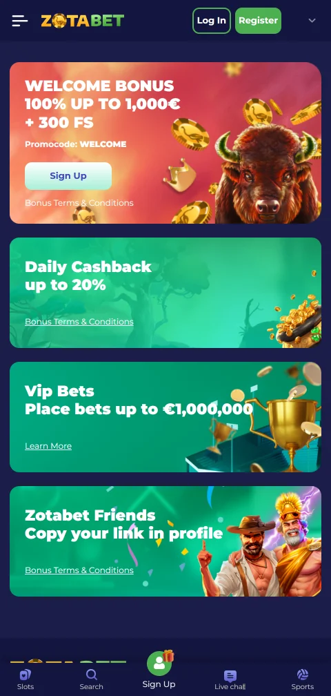 Deposit and withdrawal methods including cards, e-wallets, and cryptocurrency at ZotaBet Casino